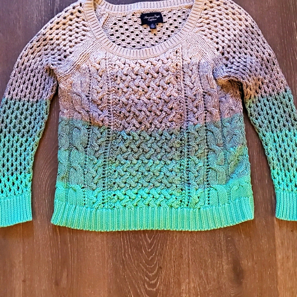Ombre knit sweater